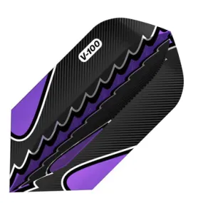 30-1802 Viper V-100 Flux Flights Slim Black / Purple