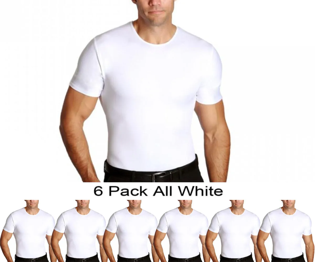 6-Pack Insta Slim Compression Crew Neck TS0006