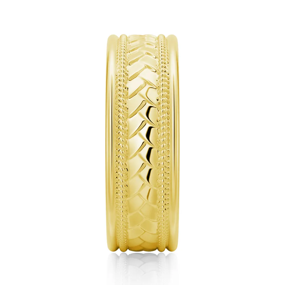 7mm Twisted Rope Men's Wedding Band