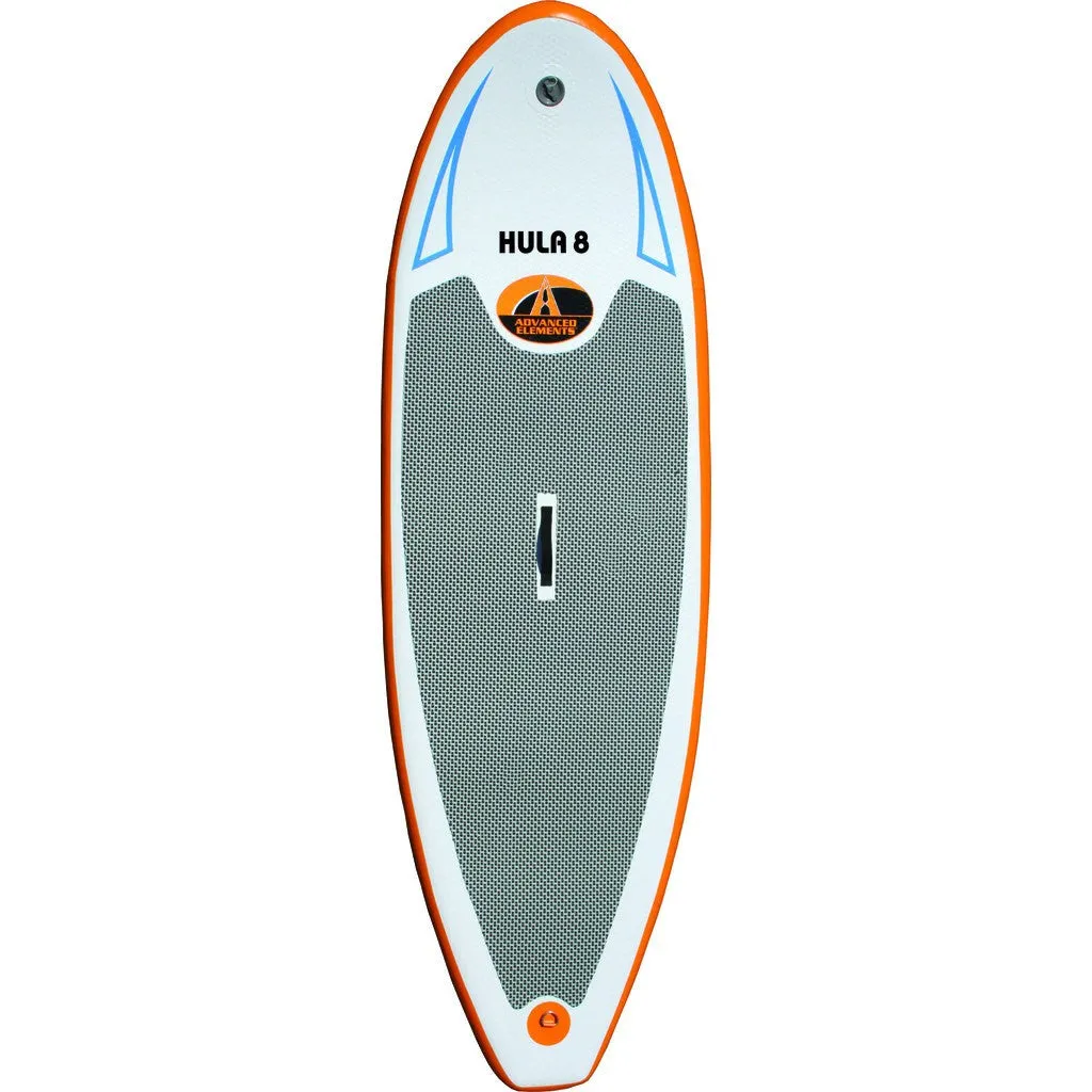 Advanced Elements Hula 8 Inflatable Stand Up Paddle Board & Pump | White/Orange