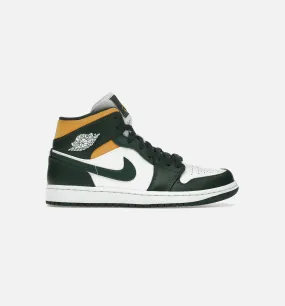 Air Jordan 1 Mid Green Yellow Mens Lifestyle Shoe - Green/Yellow