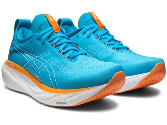 Asics Men's GEL-NIMBUS 25 Extra Wide - ISLAND BLUE/SUN PEACH