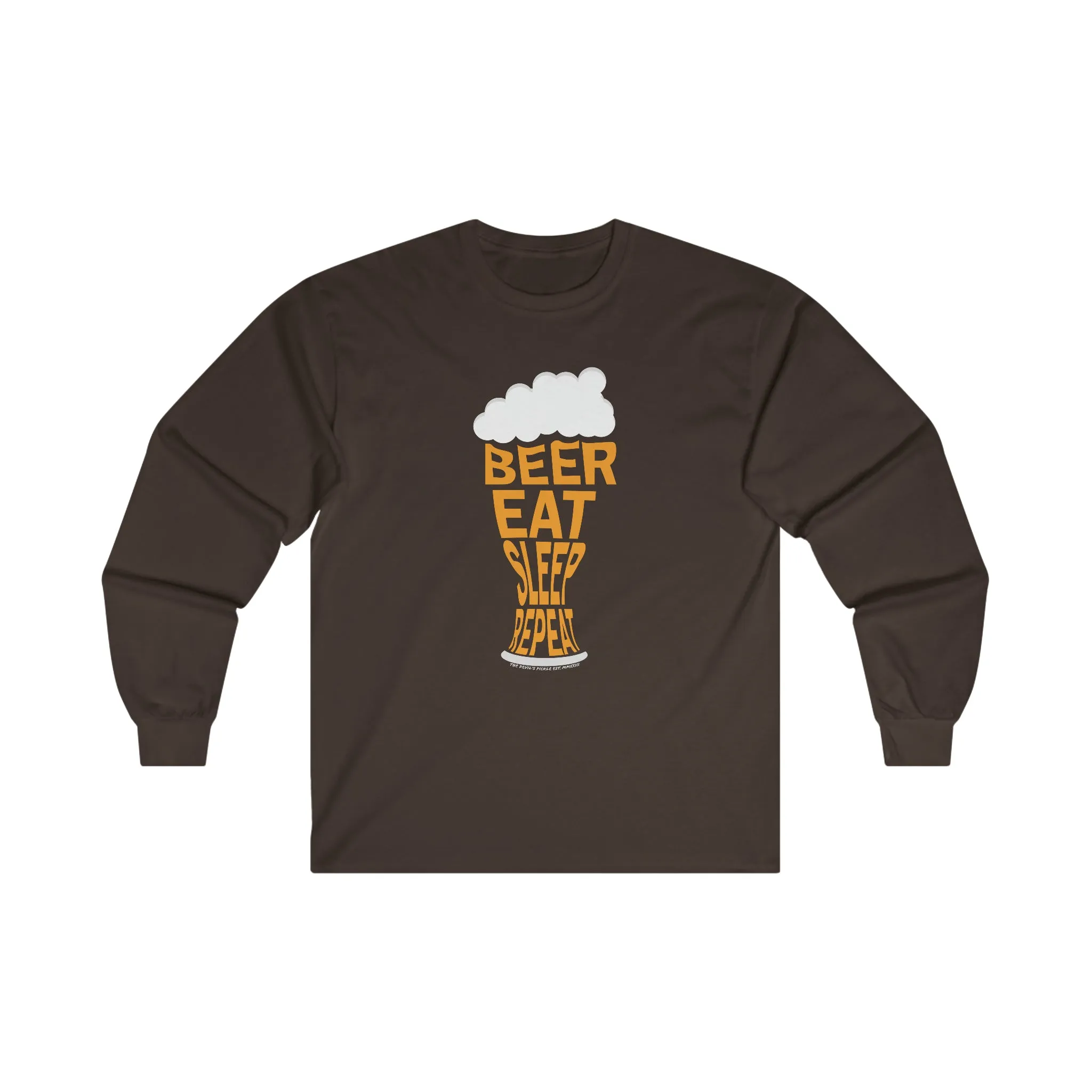 Beer Eat Sleep Repeat Long Sleeve Tee