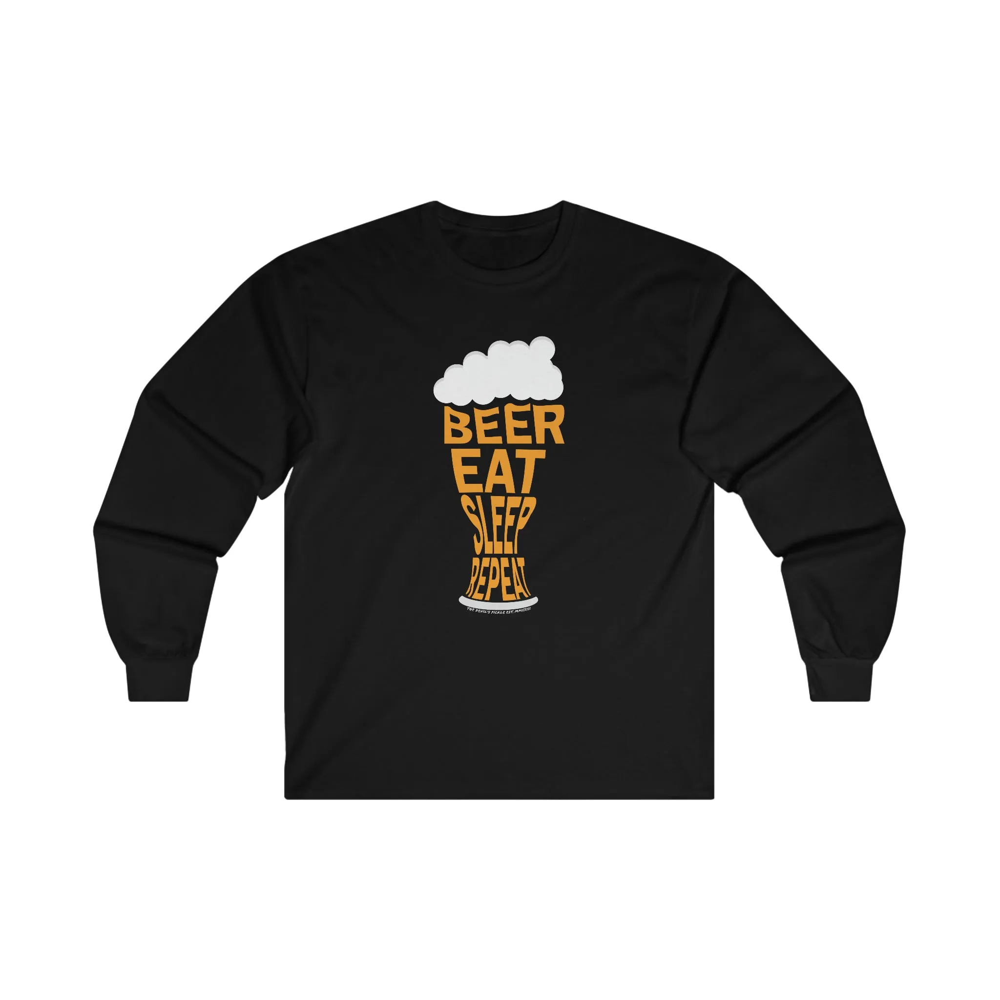 Beer Eat Sleep Repeat Long Sleeve Tee