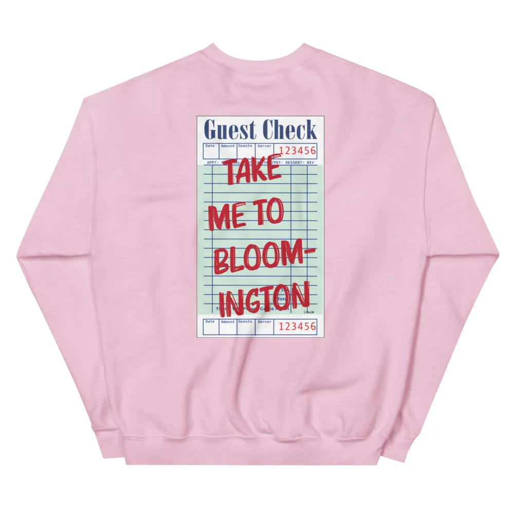 Bloomington Guest Check Sweatshirt