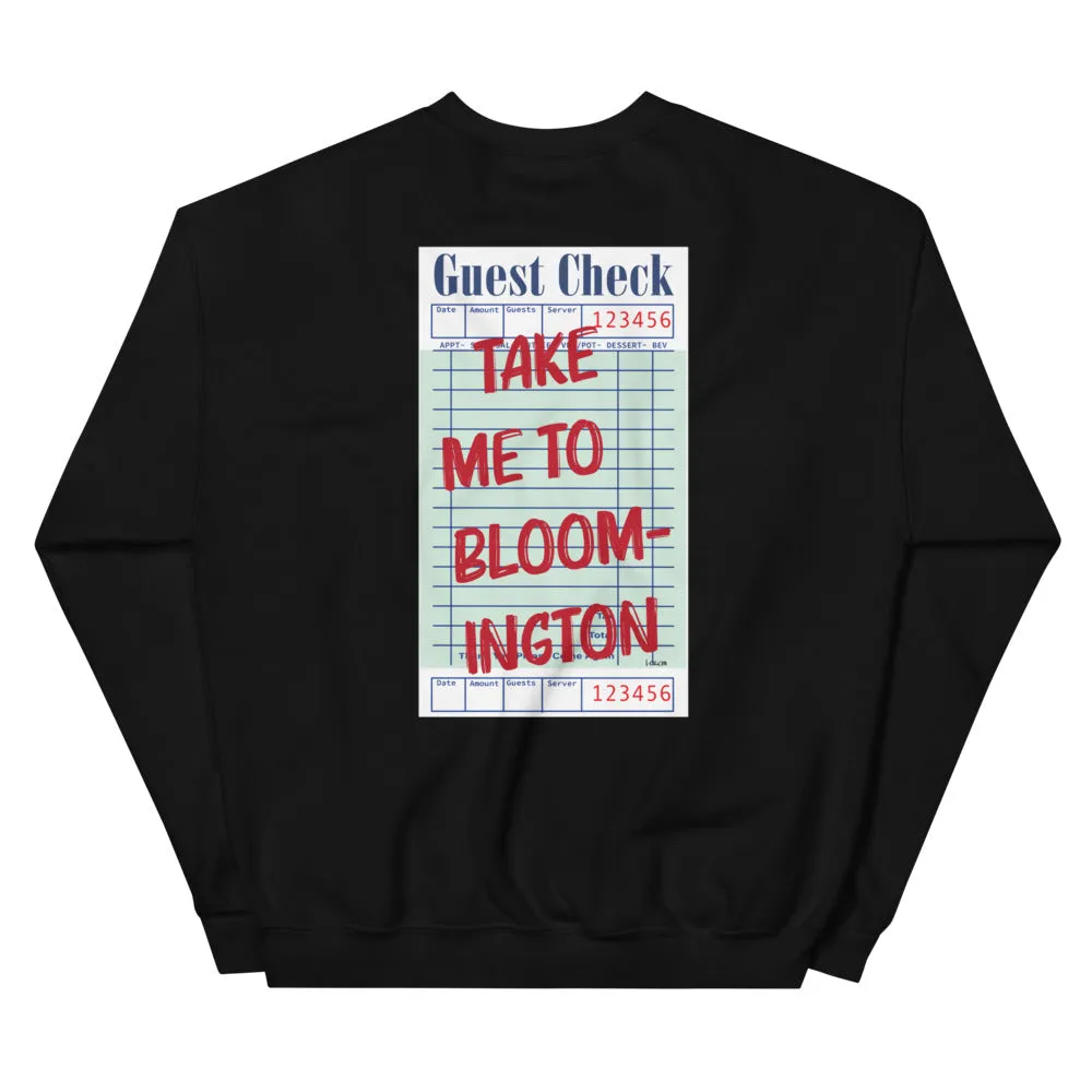 Bloomington Guest Check Sweatshirt