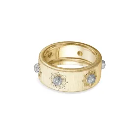 Buccellati - Macri Classica - Eternelle 8.5 mm Band with Diamonds, 18k Yellow Gold