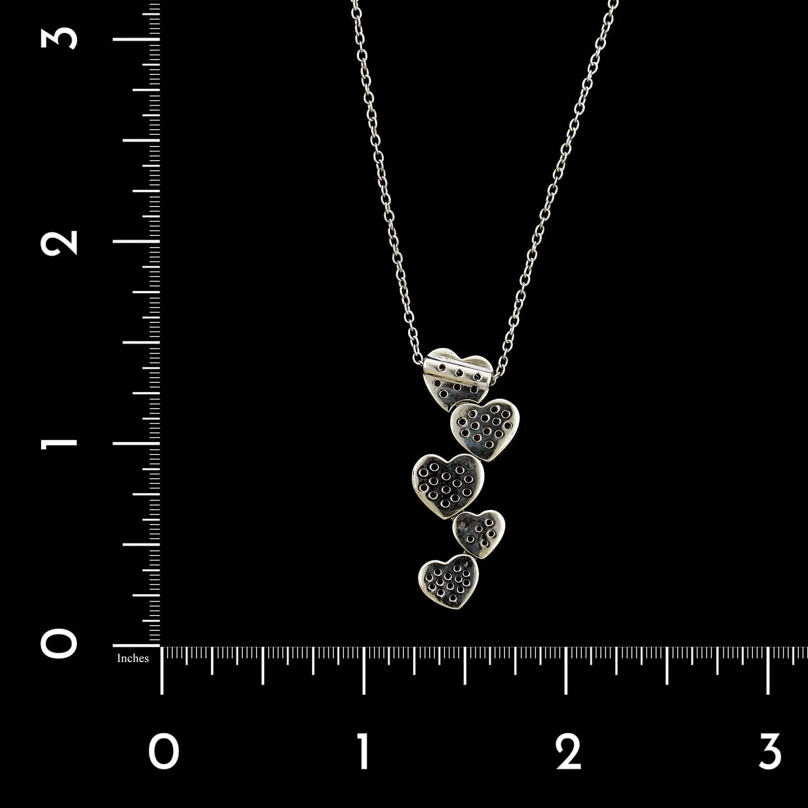 Casa Gi 18K White Gold Estate Diamond Pendant Necklace