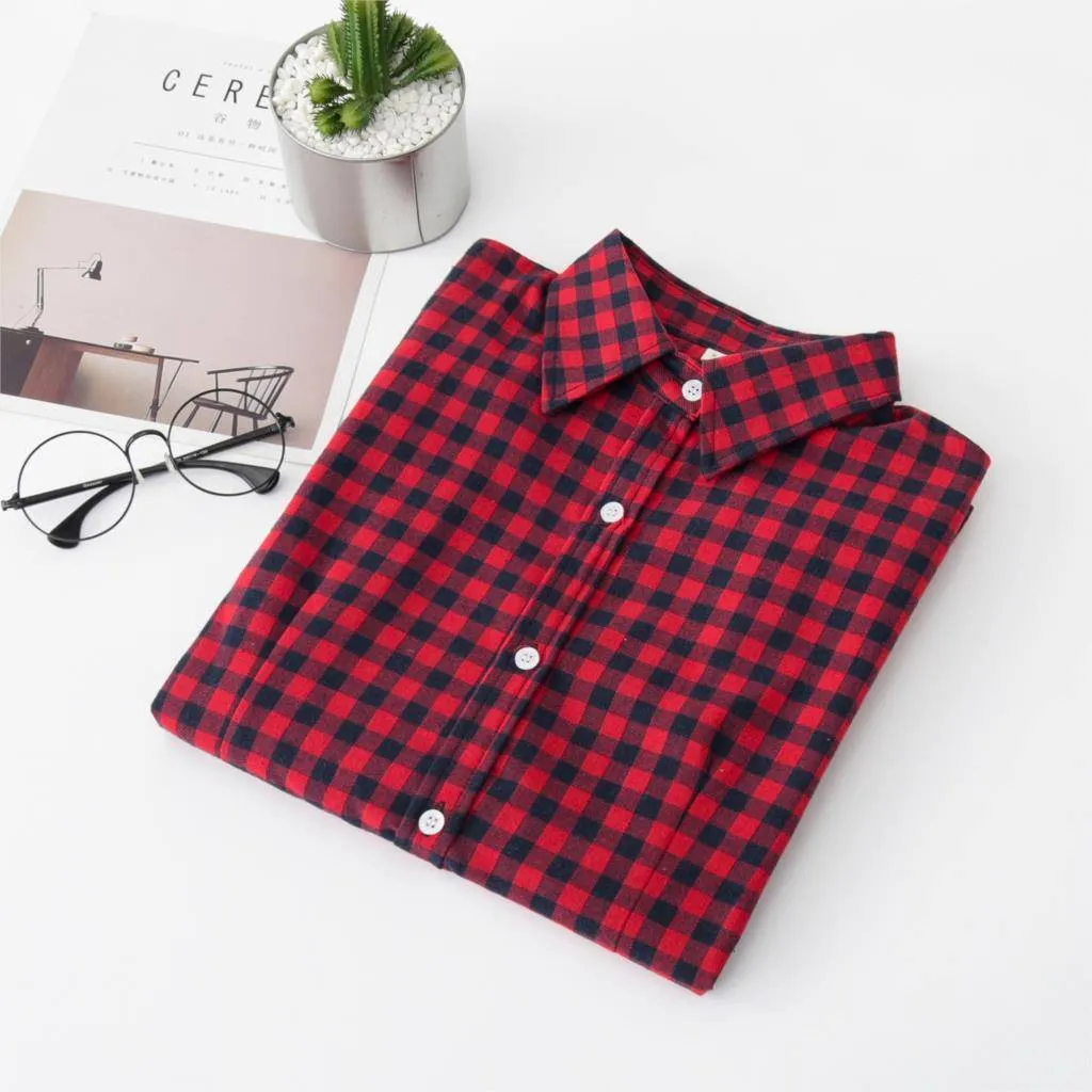 Casual Plaid Button Down