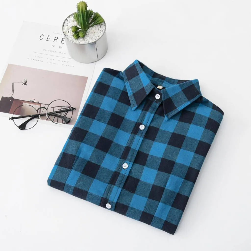 Casual Plaid Button Down