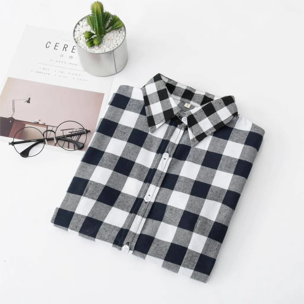 Casual Plaid Button Down