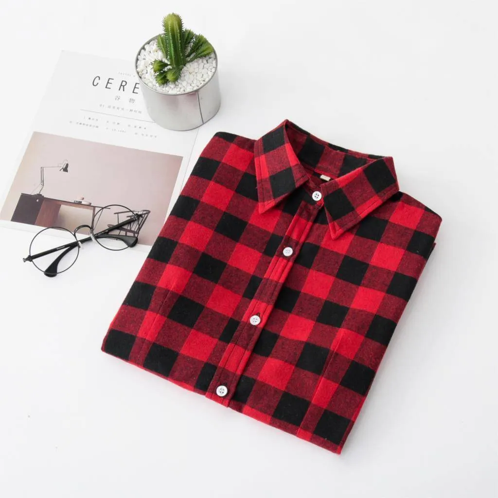 Casual Plaid Button Down