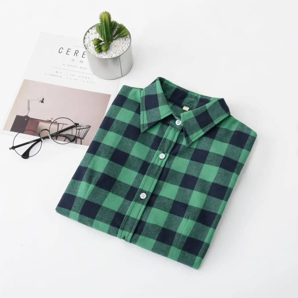 Casual Plaid Button Down