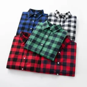 Casual Plaid Button Down