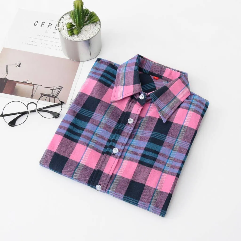 Casual Plaid Button Down