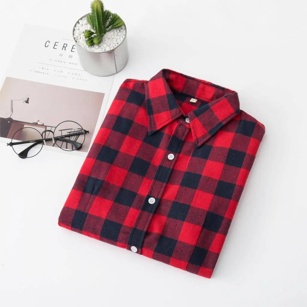 Casual Plaid Button Down