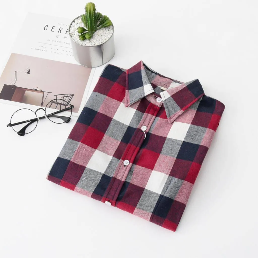 Casual Plaid Button Down