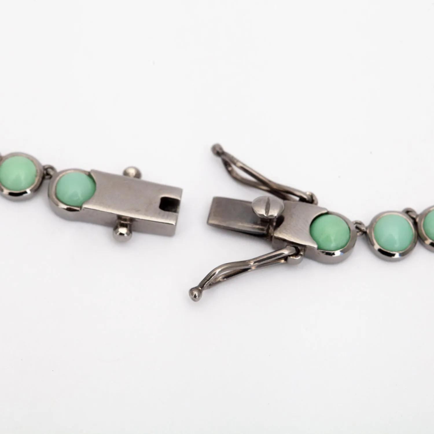 Chrysoprase Mini Dot Riviere Necklace