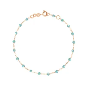 Classic Gigi Aqua bracelet, Rose Gold, 6.7"