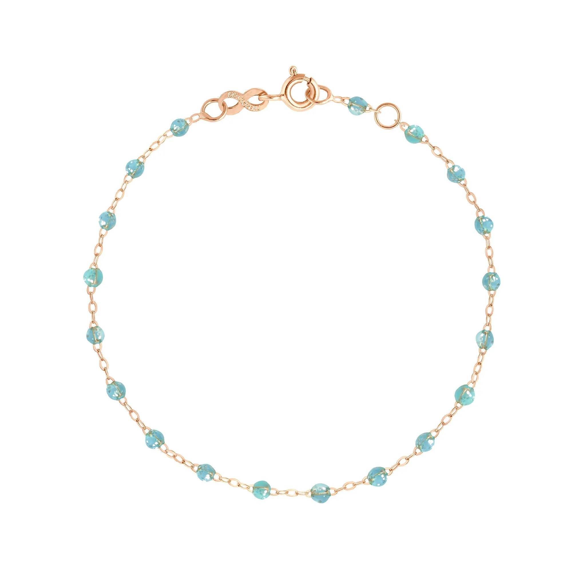 Classic Gigi Aqua bracelet, Rose Gold, 6.7"