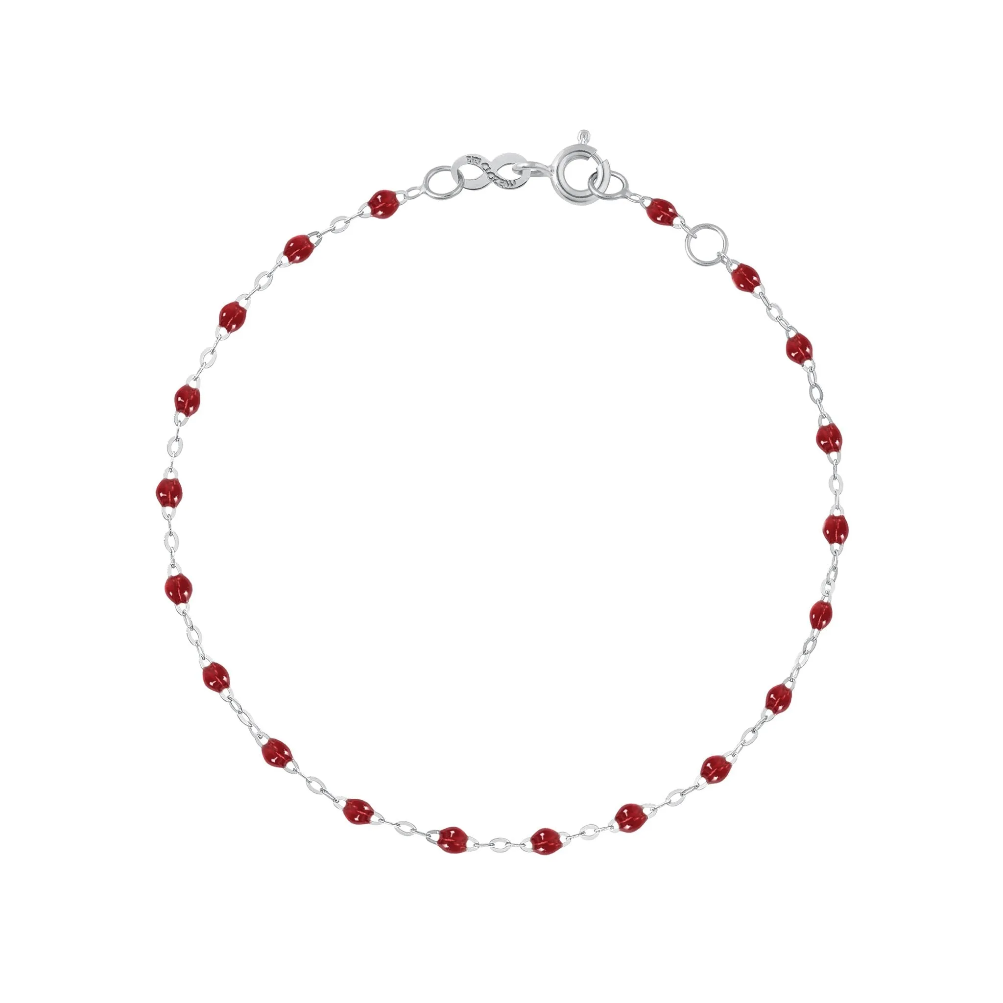 Classic Gigi Cherry bracelet, White Gold, 5.9"