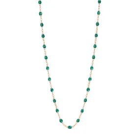 Classic Gigi Emerald necklace, Rose Gold, 17.7"