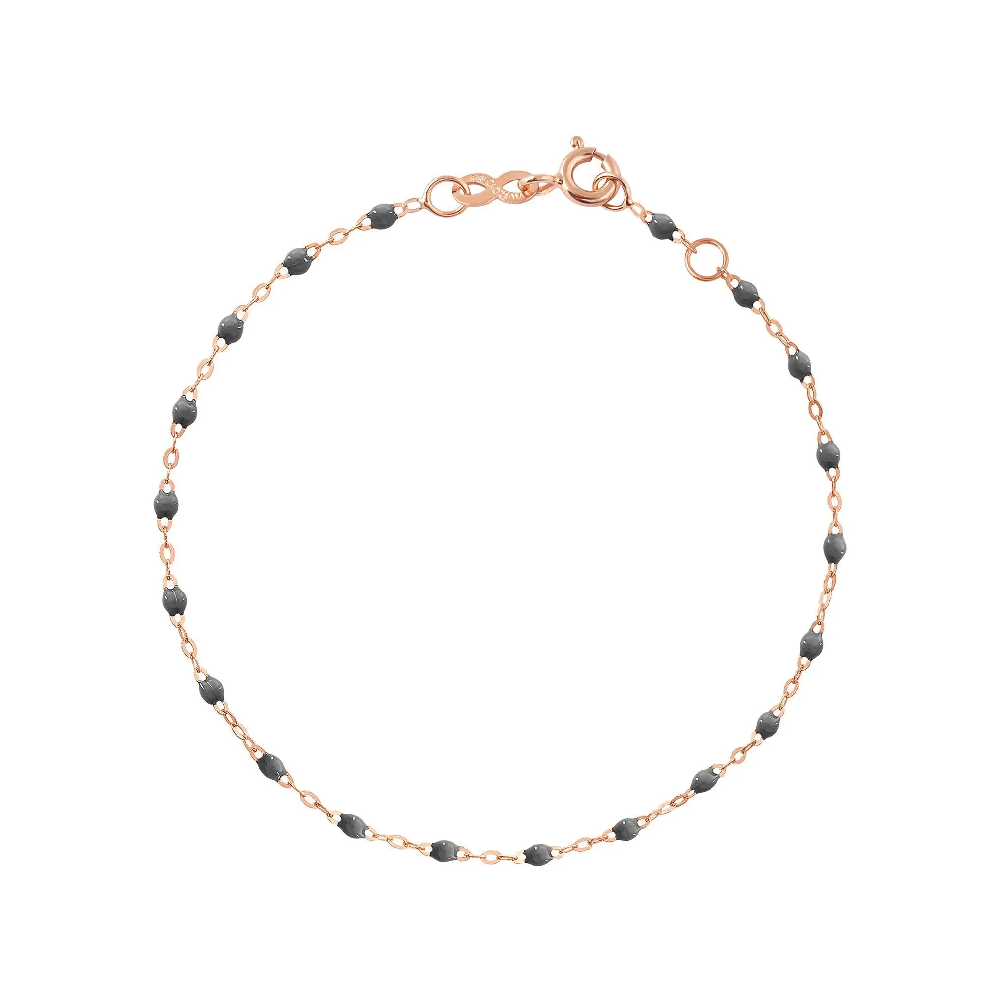 Classic Gigi Grey bracelet, Rose Gold, 5.9"