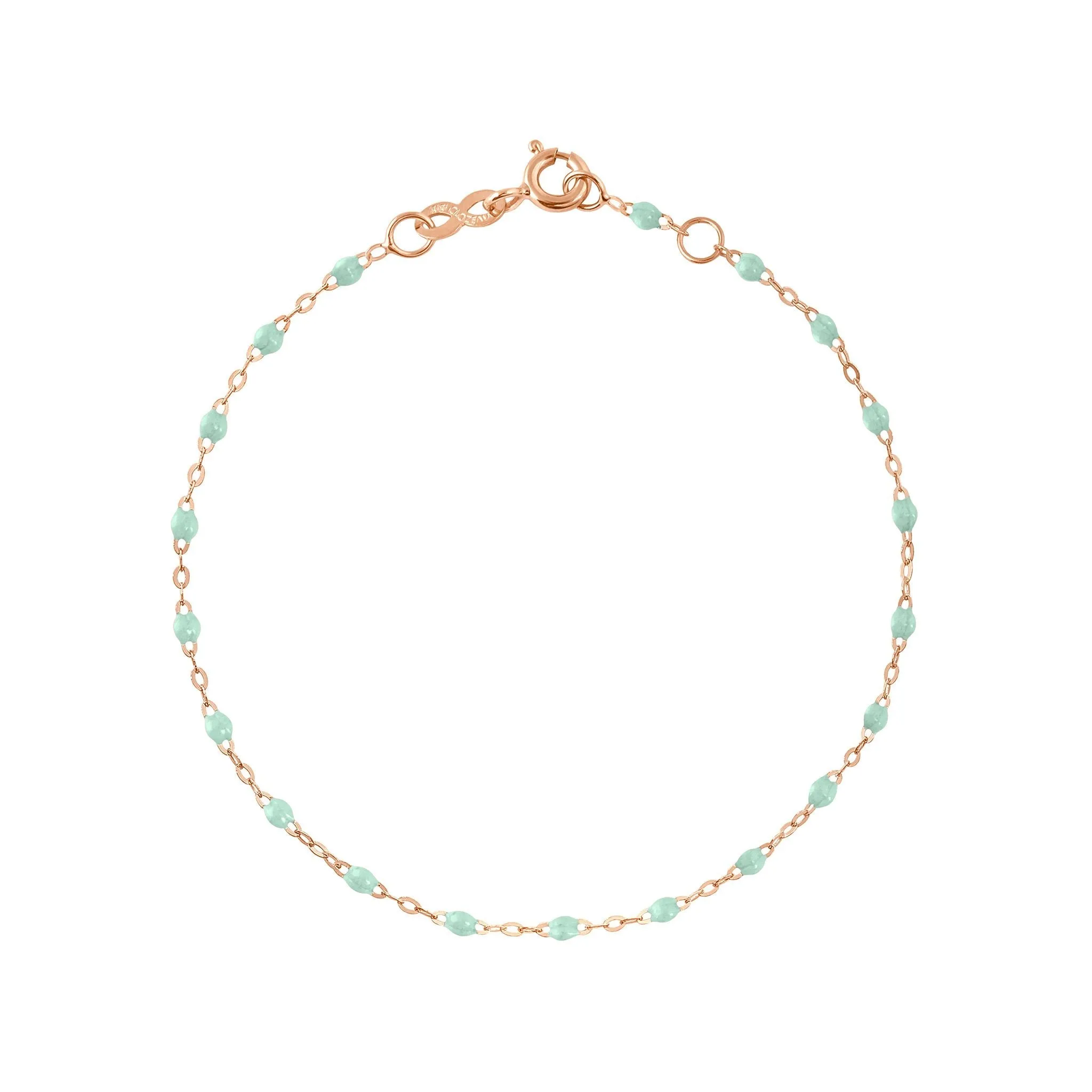 Classic Gigi Jade bracelet, Rose Gold, 7.5"