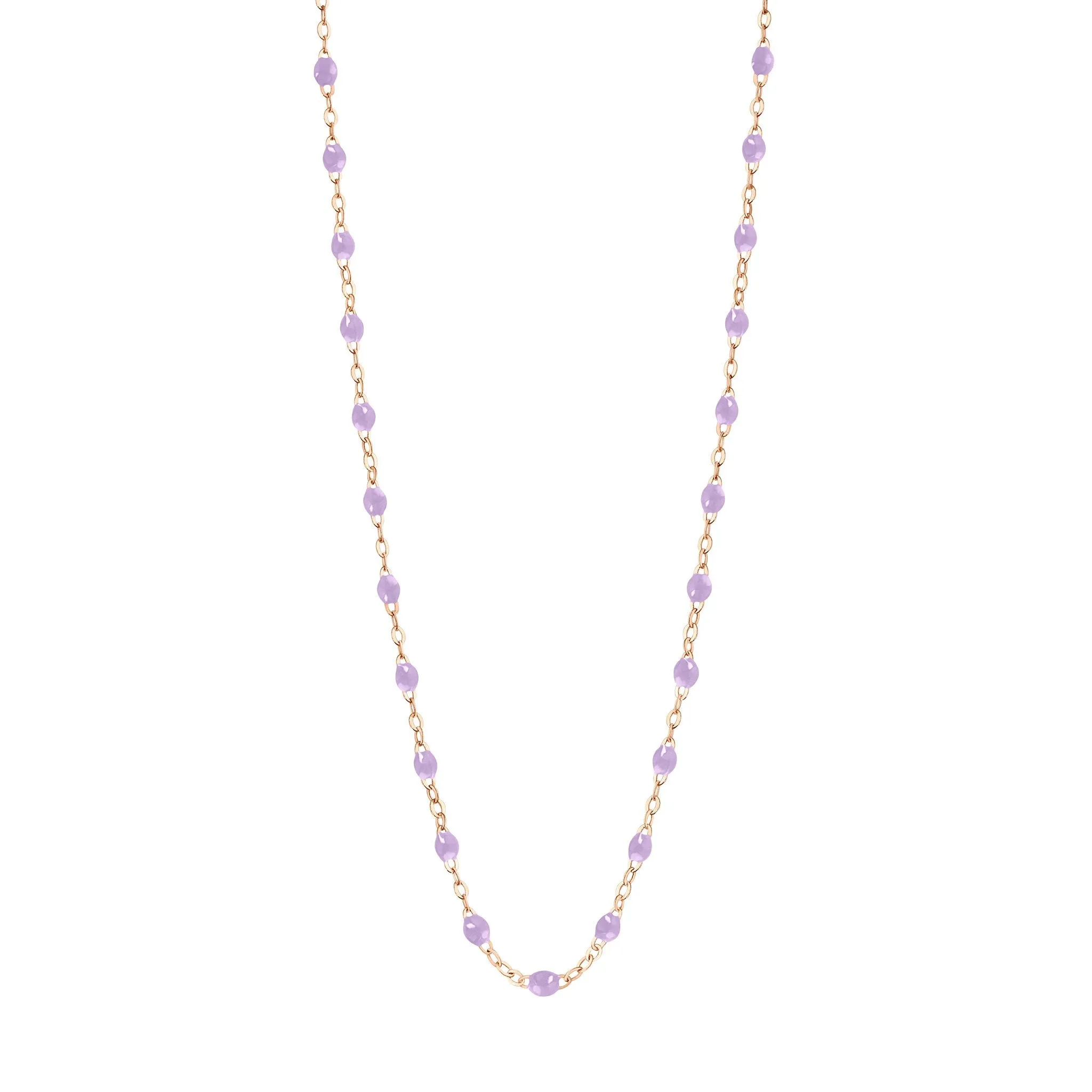 Classic Gigi Lilac necklace, Rose Gold, 19.7"