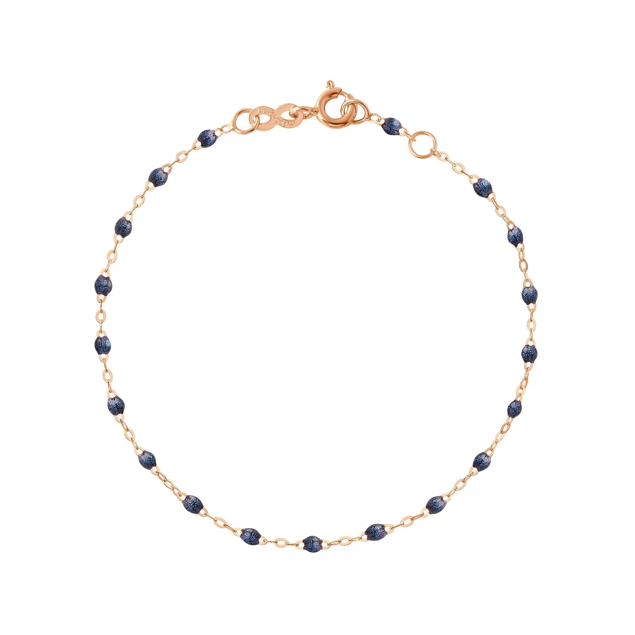 Classic Gigi Midnight bracelet, Rose Gold, 7.5"