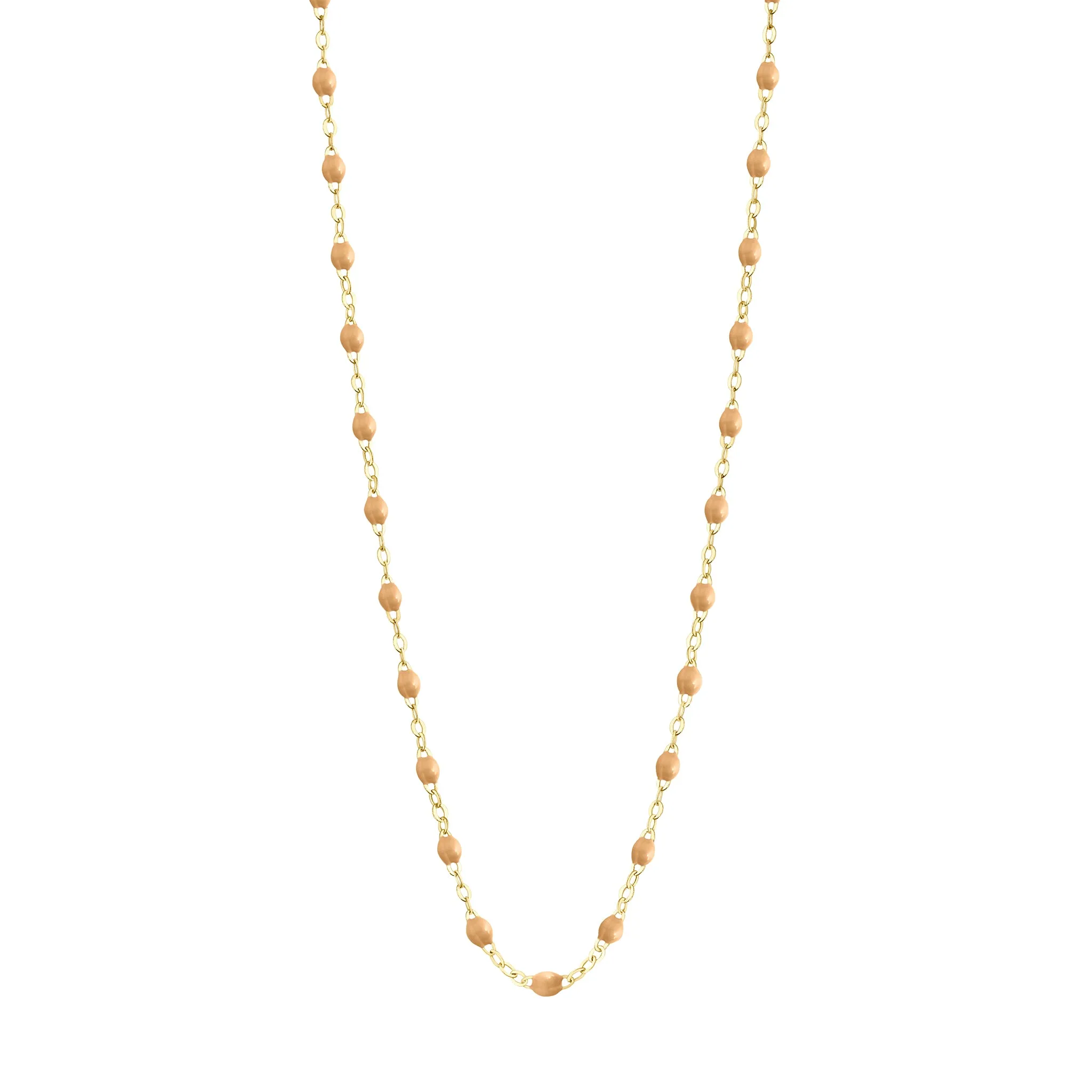 Classic Gigi Nude necklace, Yellow Gold, 17.7"