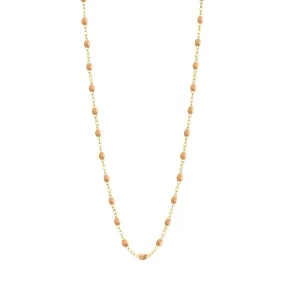 Classic Gigi Nude necklace, Yellow Gold, 17.7"