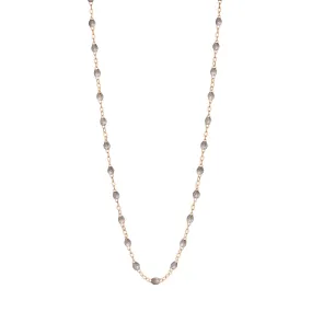 Classic Gigi Silver necklace, Rose Gold, 16.5"