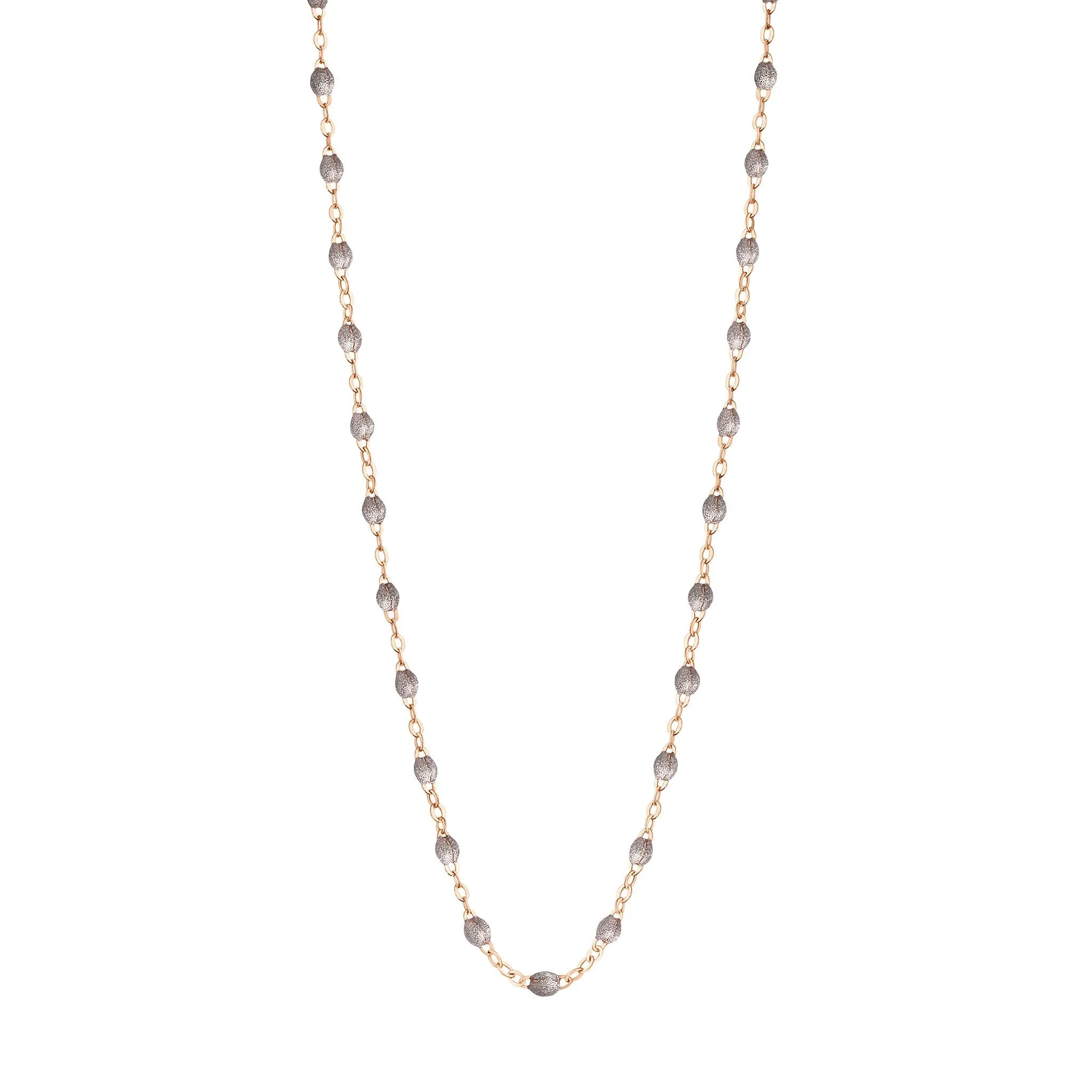 Classic Gigi Silver necklace, Rose Gold, 16.5"