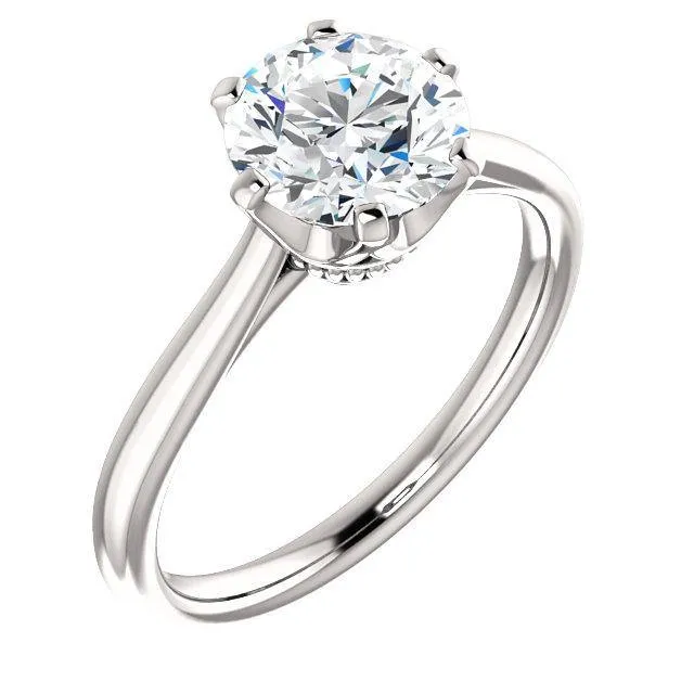 Classic Six-Prong Solitaire Diamond Engagement Ring