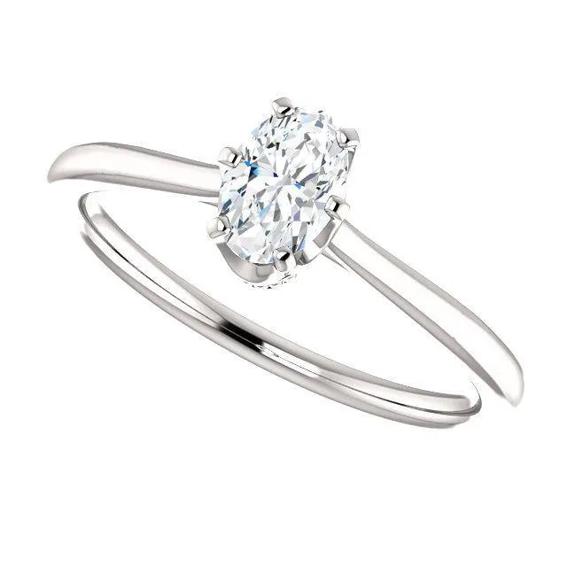 Classic Six-Prong Solitaire Diamond Engagement Ring