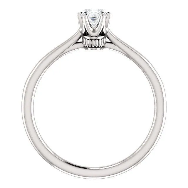 Classic Six-Prong Solitaire Diamond Engagement Ring