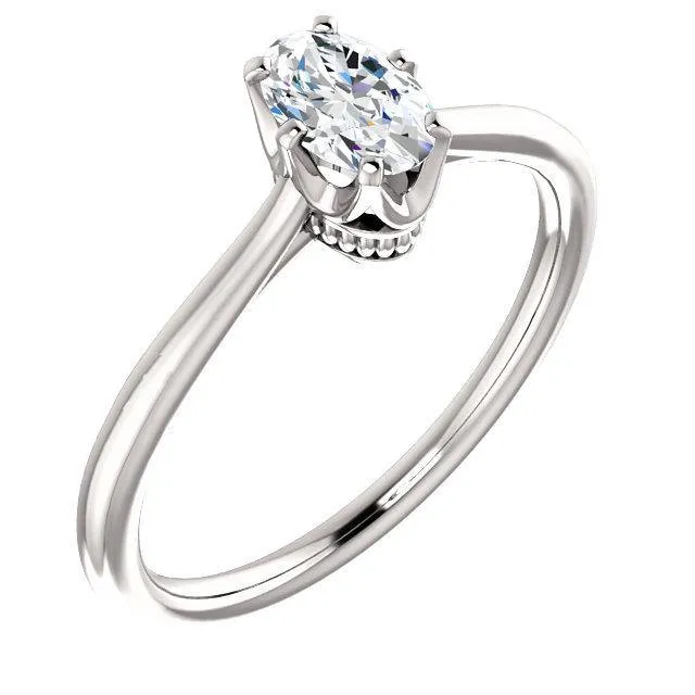 Classic Six-Prong Solitaire Diamond Engagement Ring