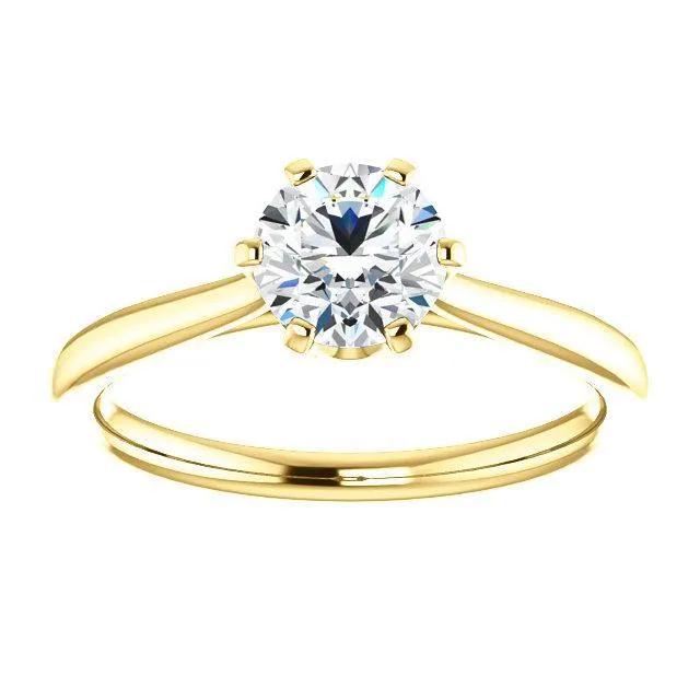 Classic Six-Prong Solitaire Diamond Engagement Ring