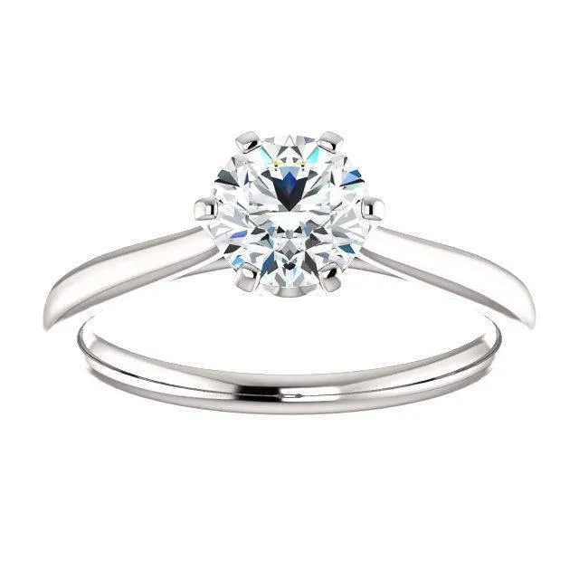 Classic Six-Prong Solitaire Diamond Engagement Ring