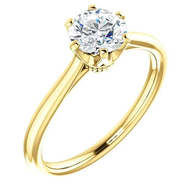 Classic Six-Prong Solitaire Diamond Engagement Ring