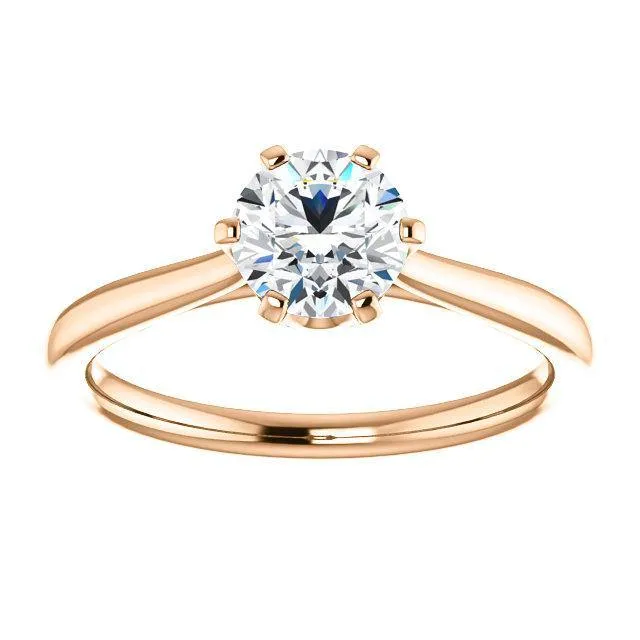 Classic Six-Prong Solitaire Diamond Engagement Ring