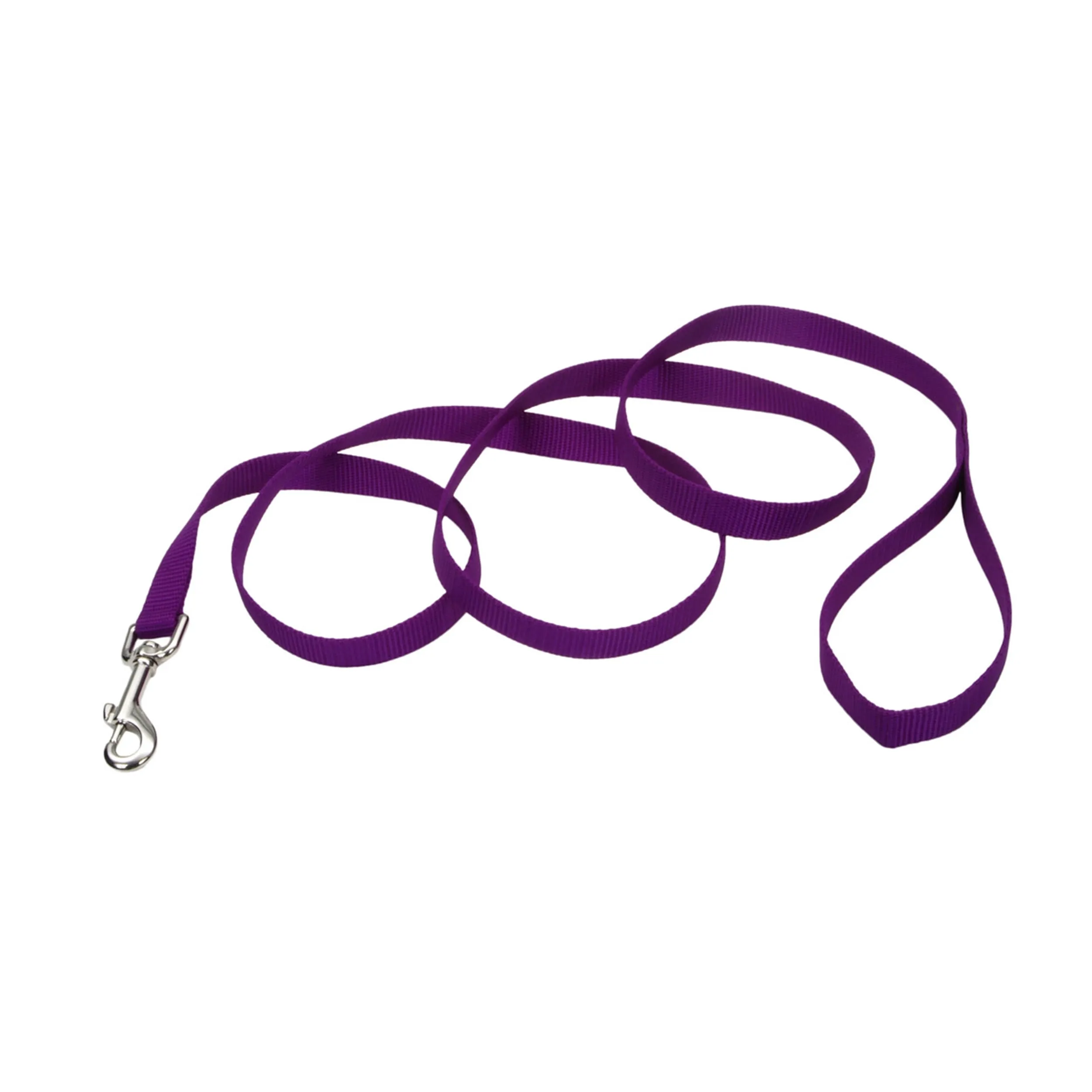 Coastal Single-Ply Dog Leash, Purple 5/8 x 6'