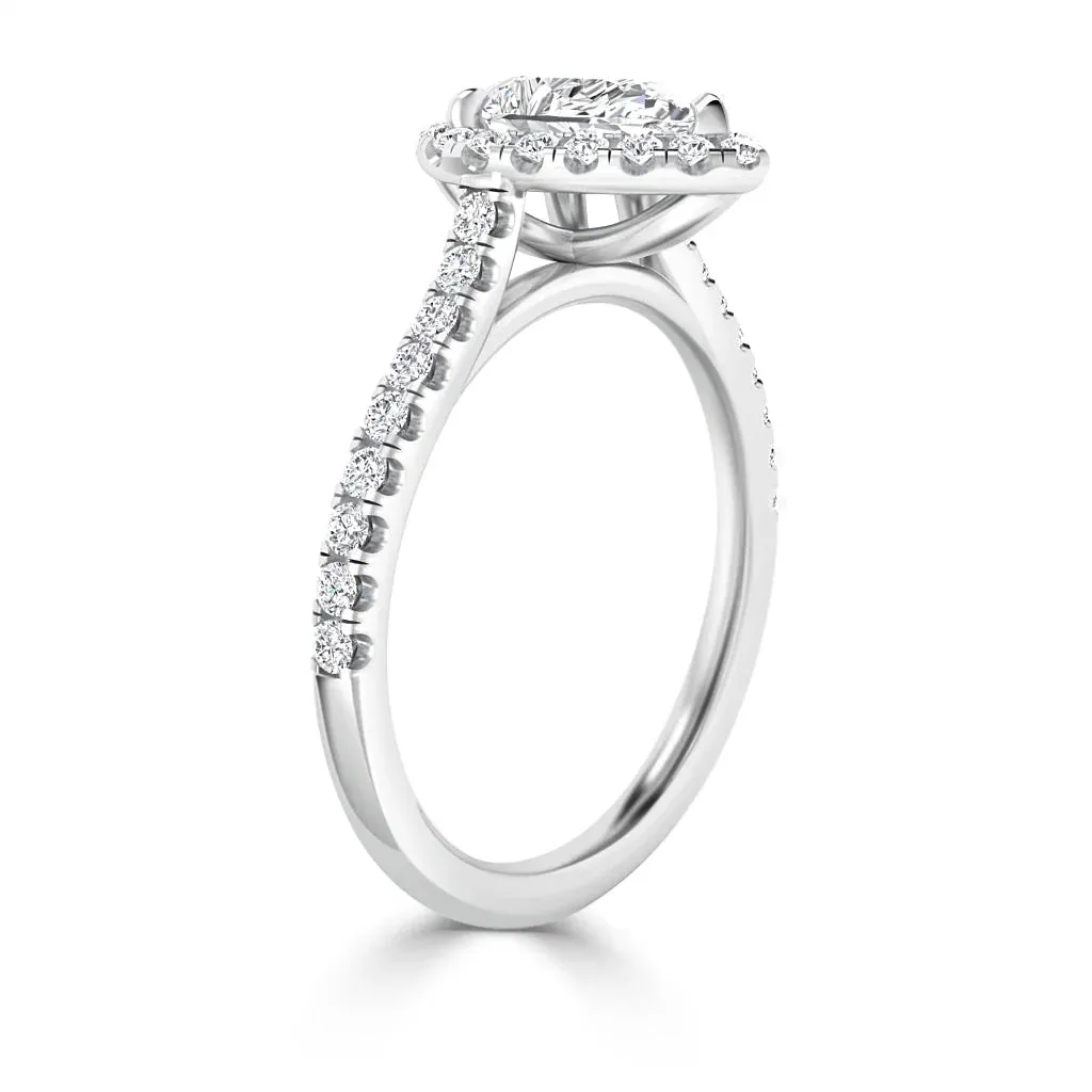 Colette - 18ct White Gold - Pear