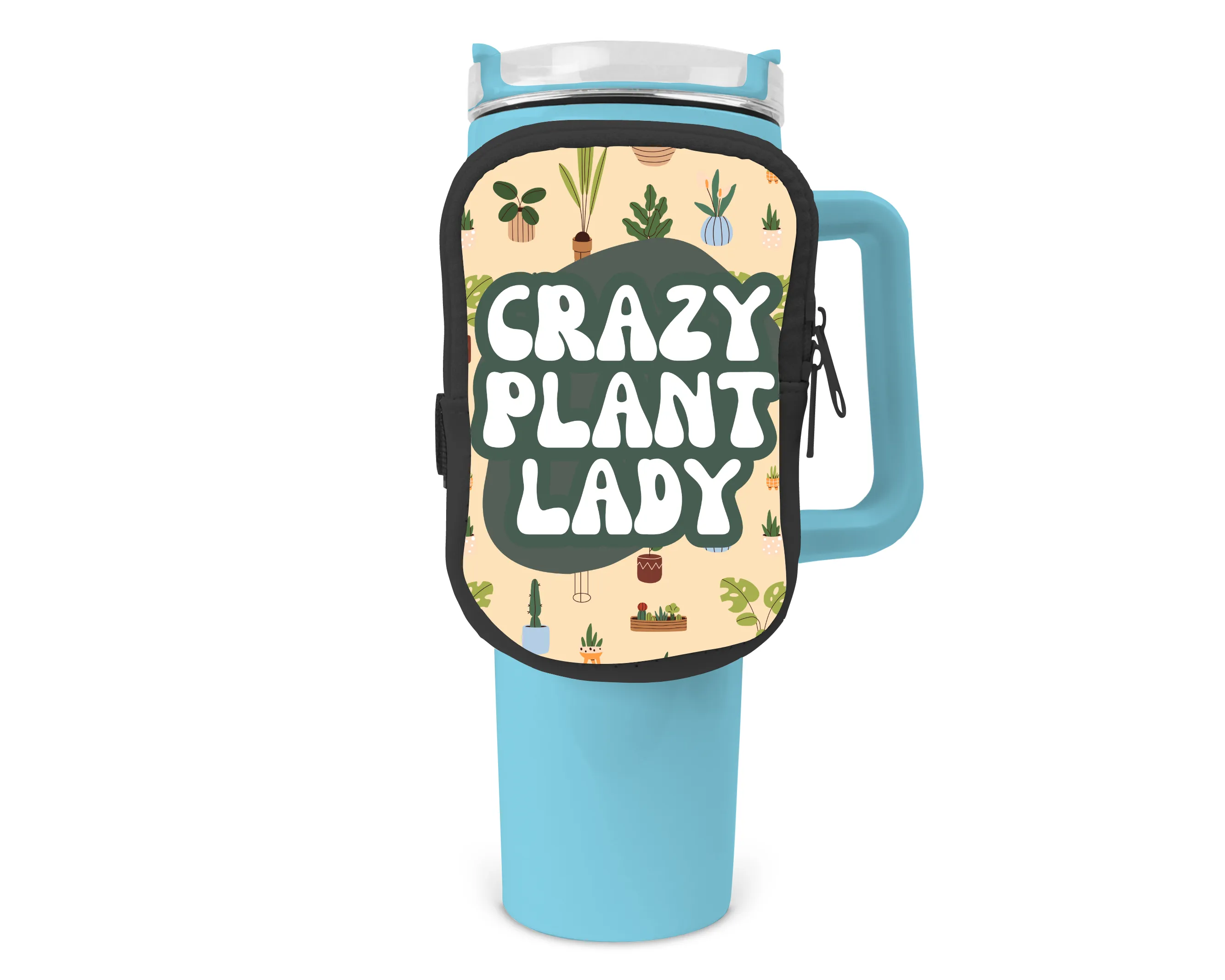 Crazy Plant Lady Zippered Pouch/Bag For 40oz Tumbler