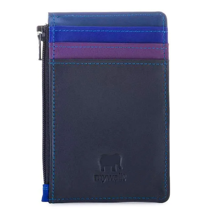 Credit Card Holder With Coin Purse - Kingfisher