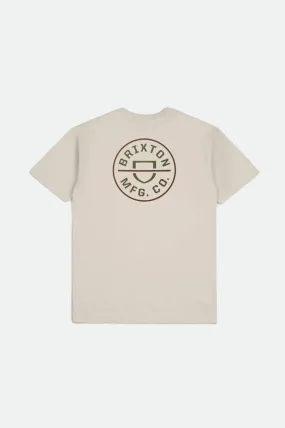 Crest II S/S Standard Tee - Cream/Sea Kelp/Sepia