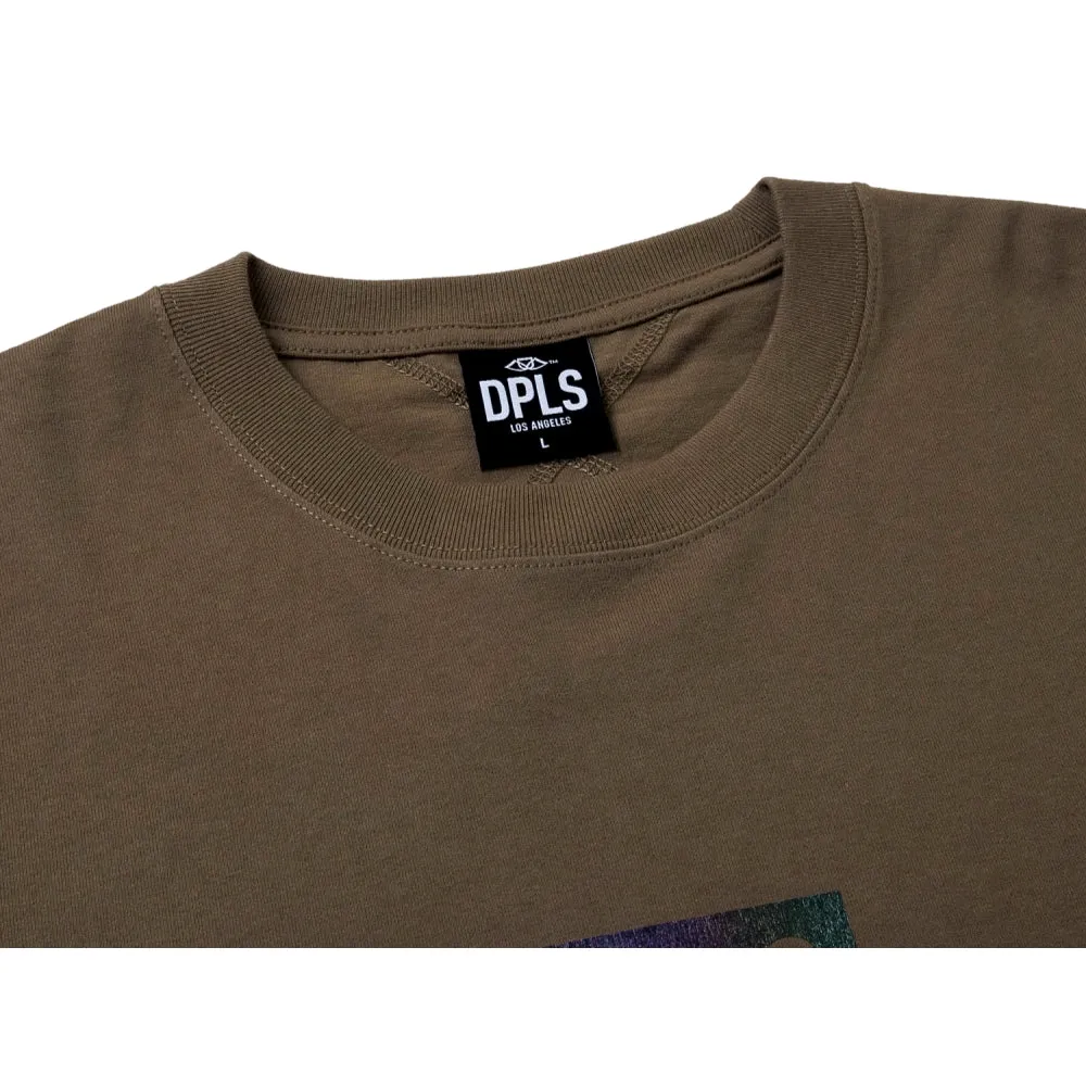 DPLS HOLOGRAM BOX LOGO CLASSIC TEE-KHAKI