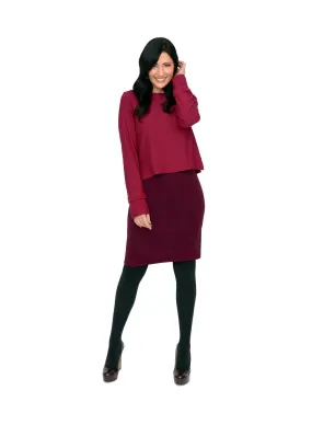 Duffield Design Okenite Sweater in Ruby