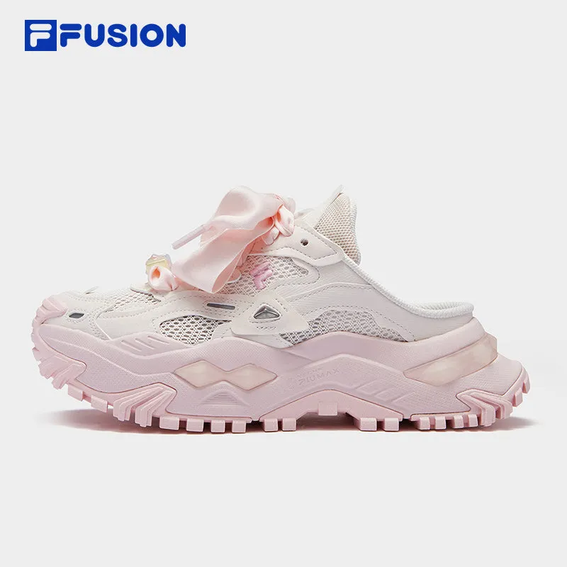 FILA FUSION BIANCO MULES Women Platform Shoes/Sneakers (Pink/ Grey / Purple)